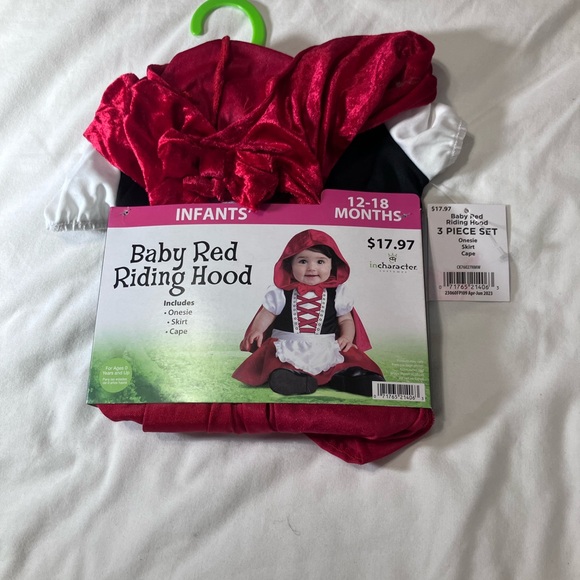 Infant Red and White Costume Set - Picture 1 of 4